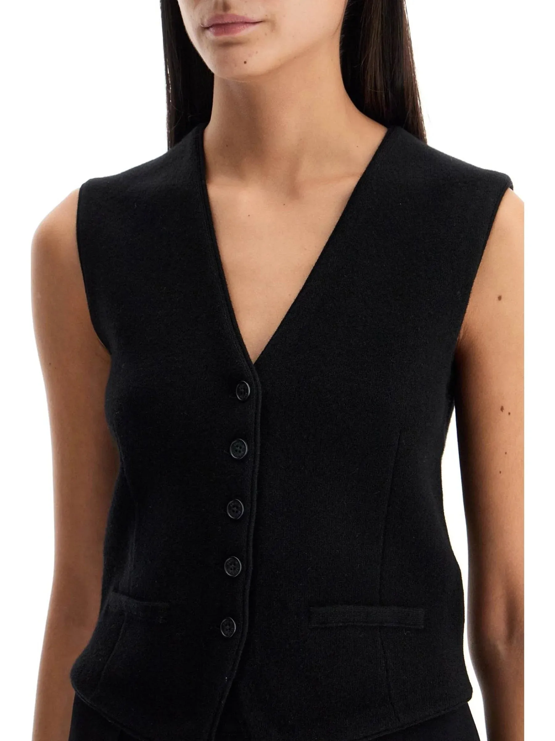 Adjustable Cashmere Vest