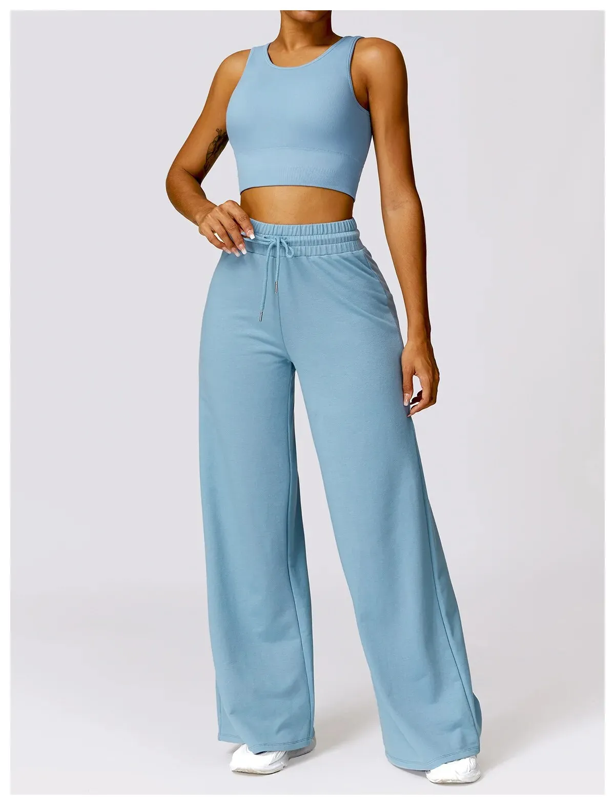 Bella Flared Cotton Trousers