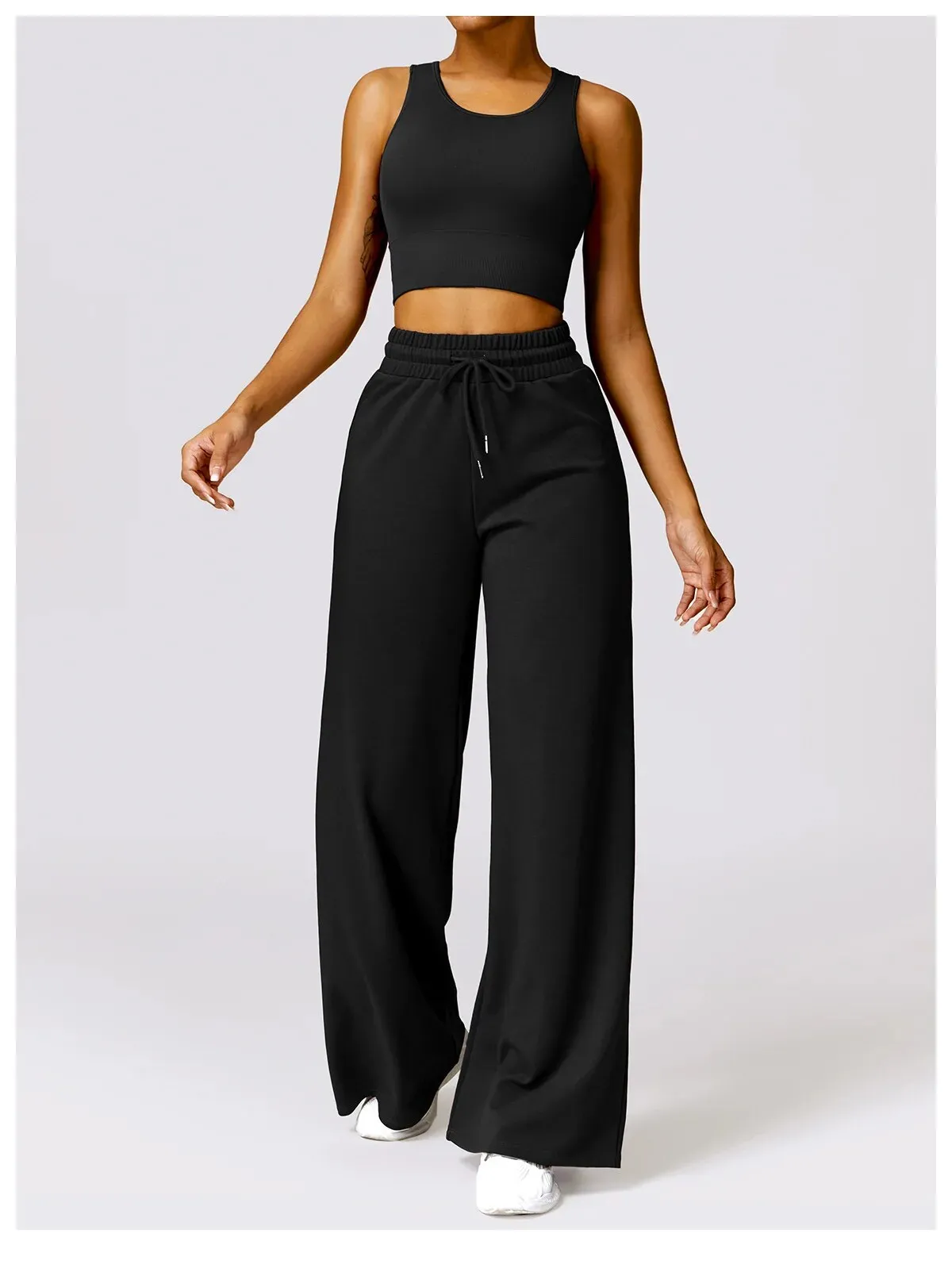 Bella Flared Cotton Trousers