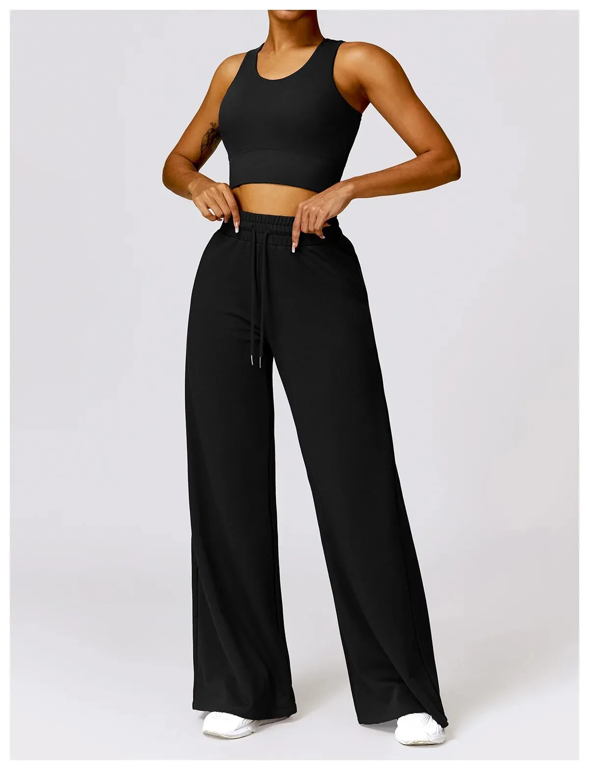 Bella Flared Cotton Trousers