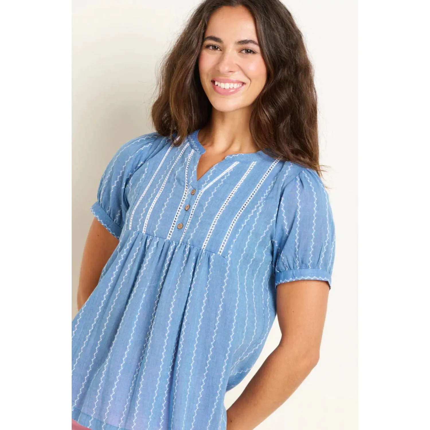 Brakeburn 20 Blue Sadie Blouse