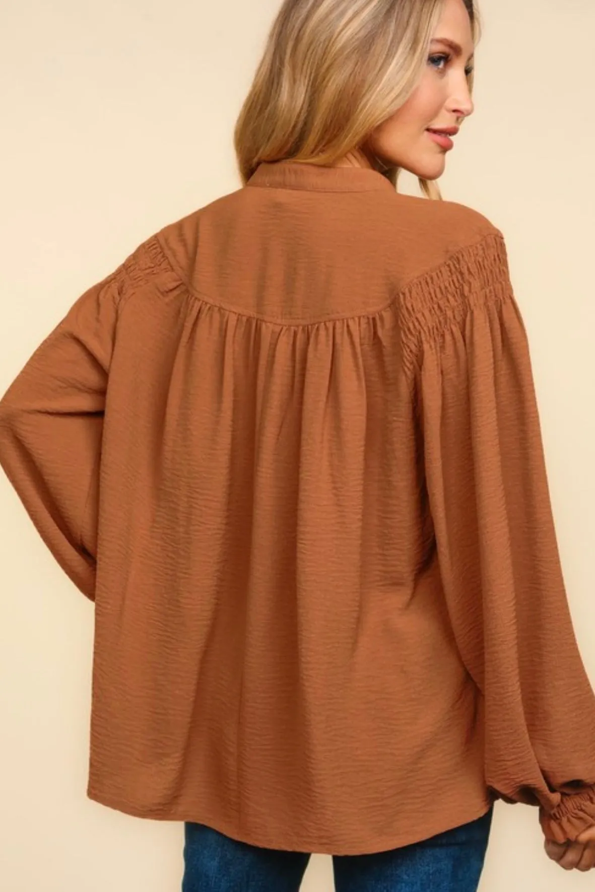 Caramel Apples Relaxed Blouse