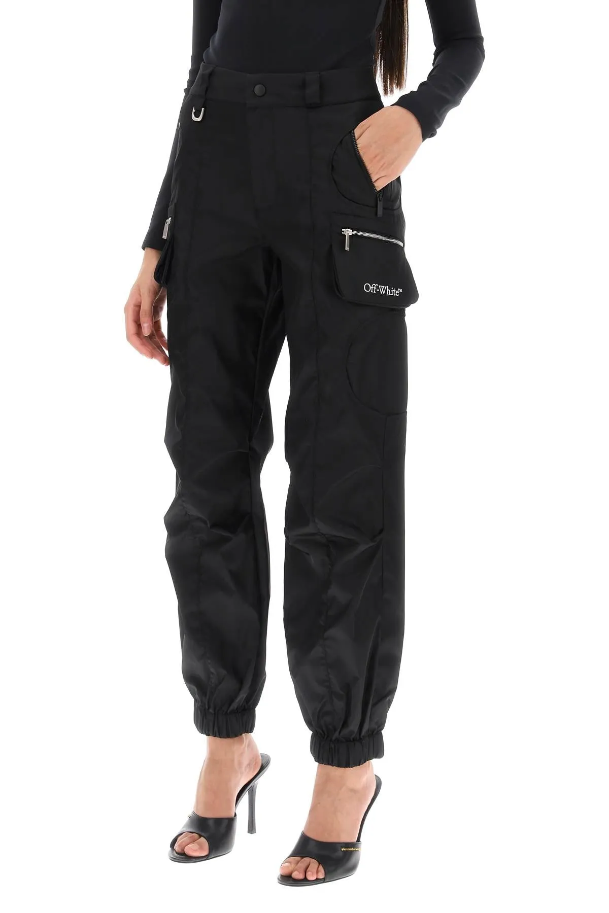 cargo pants in nylon twill