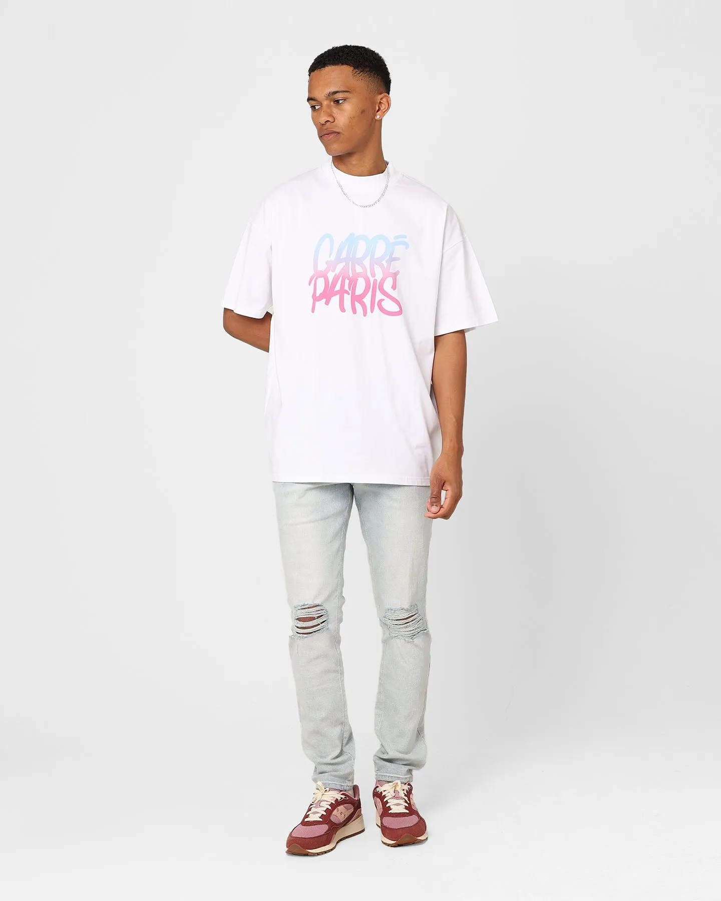 Carre Slap Oversized T-Shirt White