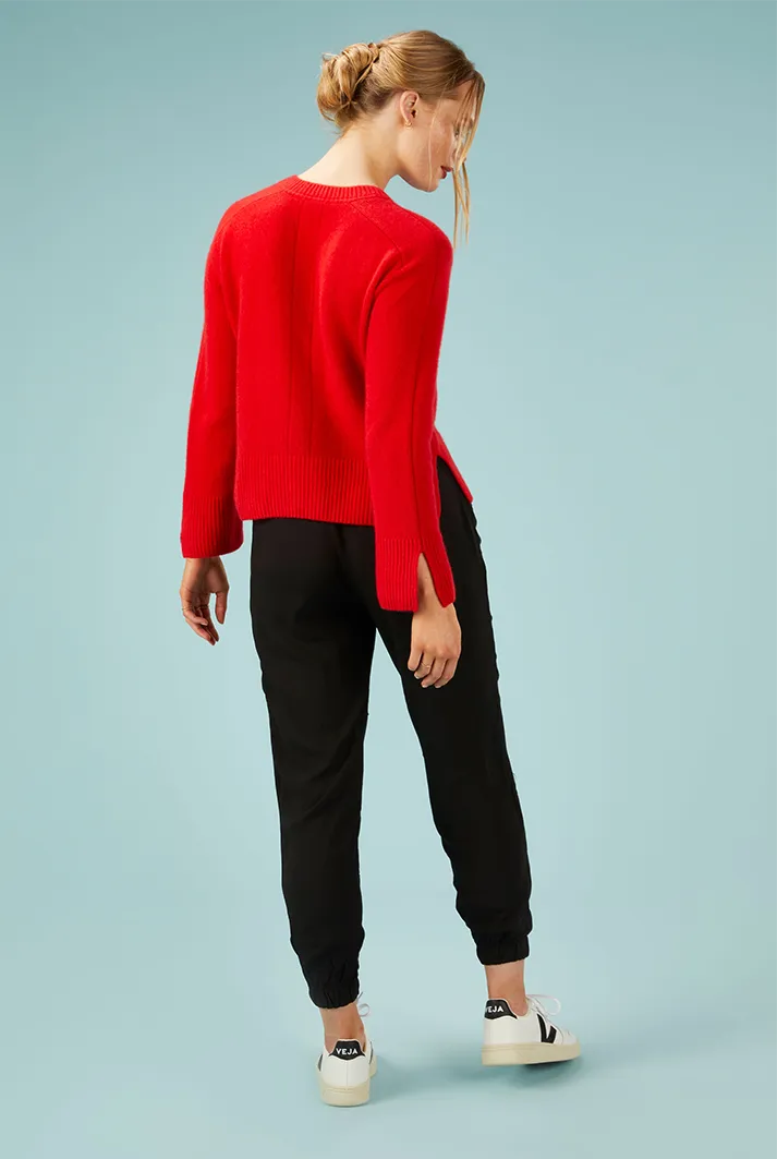 Cashmere Sweatshirt Rouge