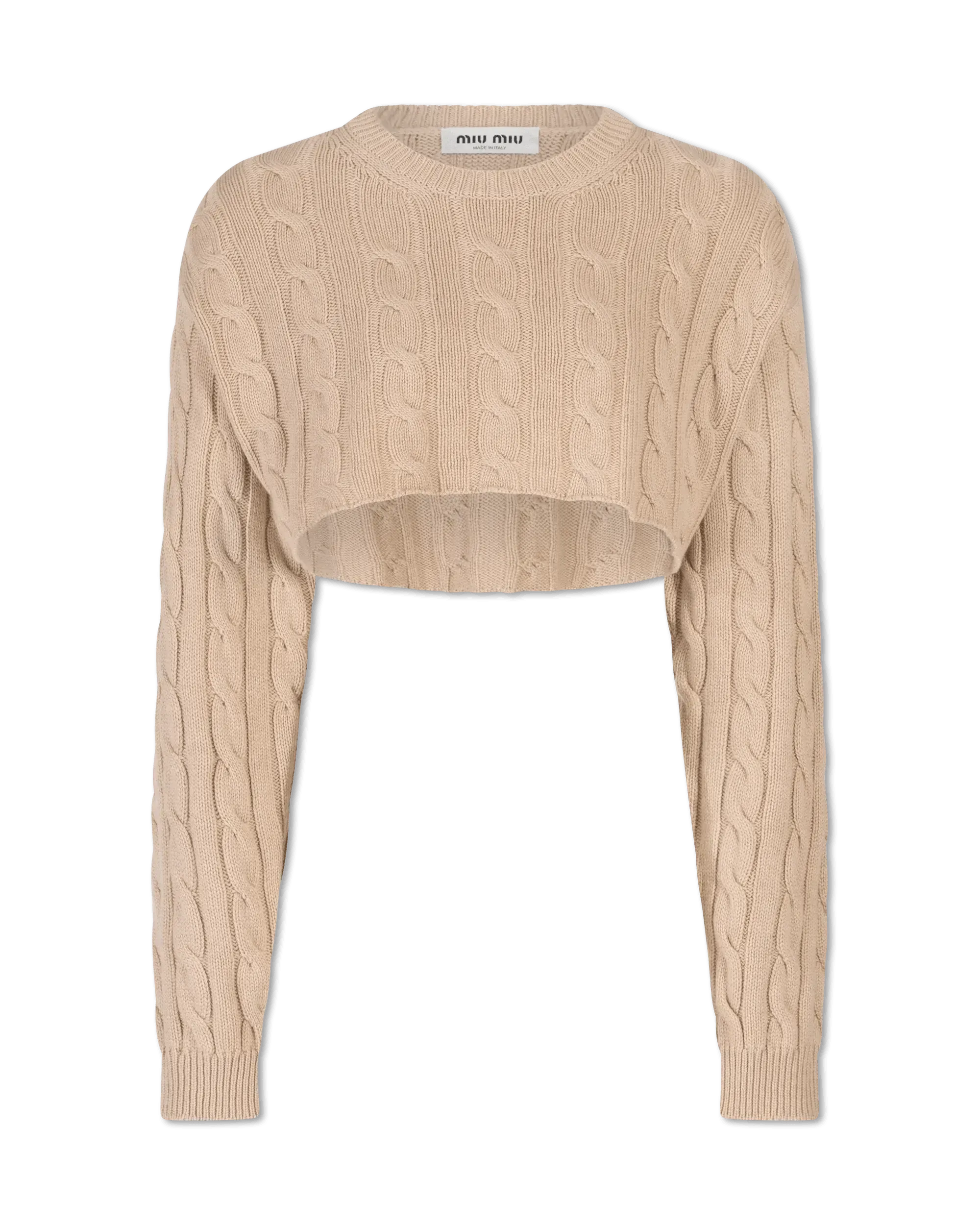 Cashmere Trecce Cropped Sweater