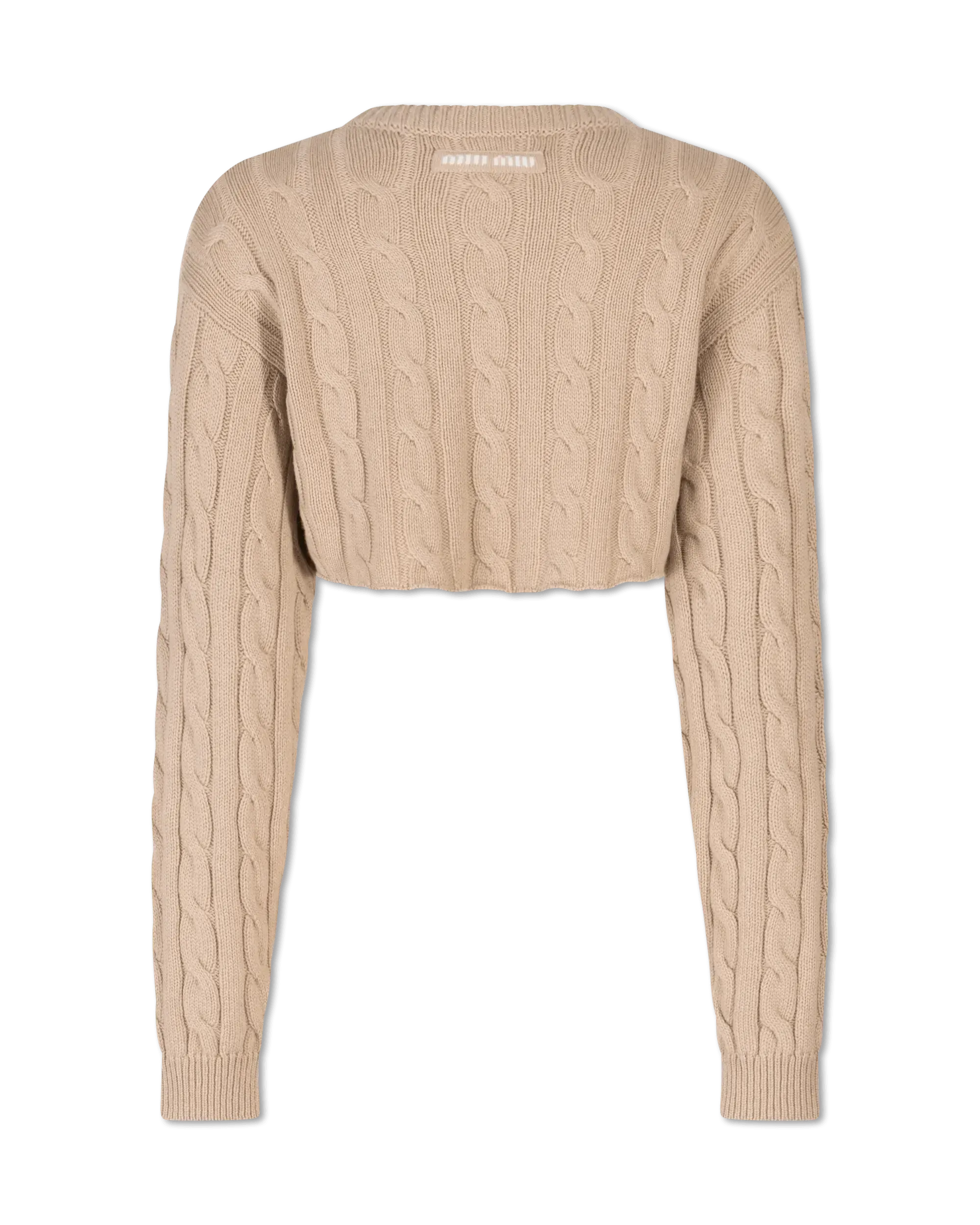 Cashmere Trecce Cropped Sweater