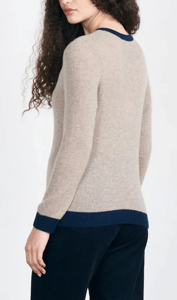 Contrast Crew Sweater