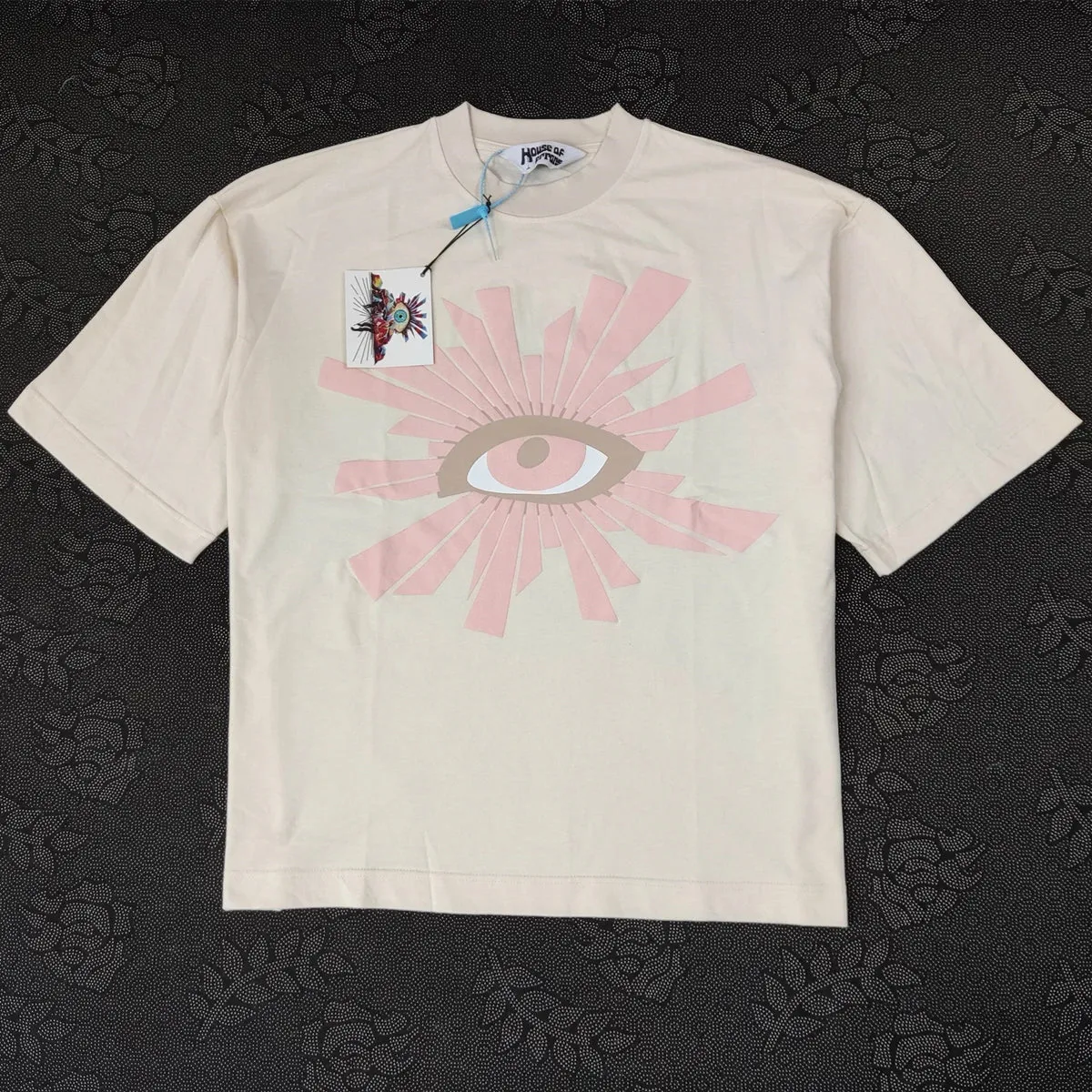 EYE heavy weight tees Luxury Foam Print Tee 100% Cotton Oversized t-shirt