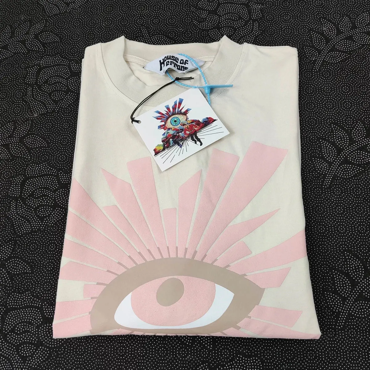 EYE heavy weight tees Luxury Foam Print Tee 100% Cotton Oversized t-shirt