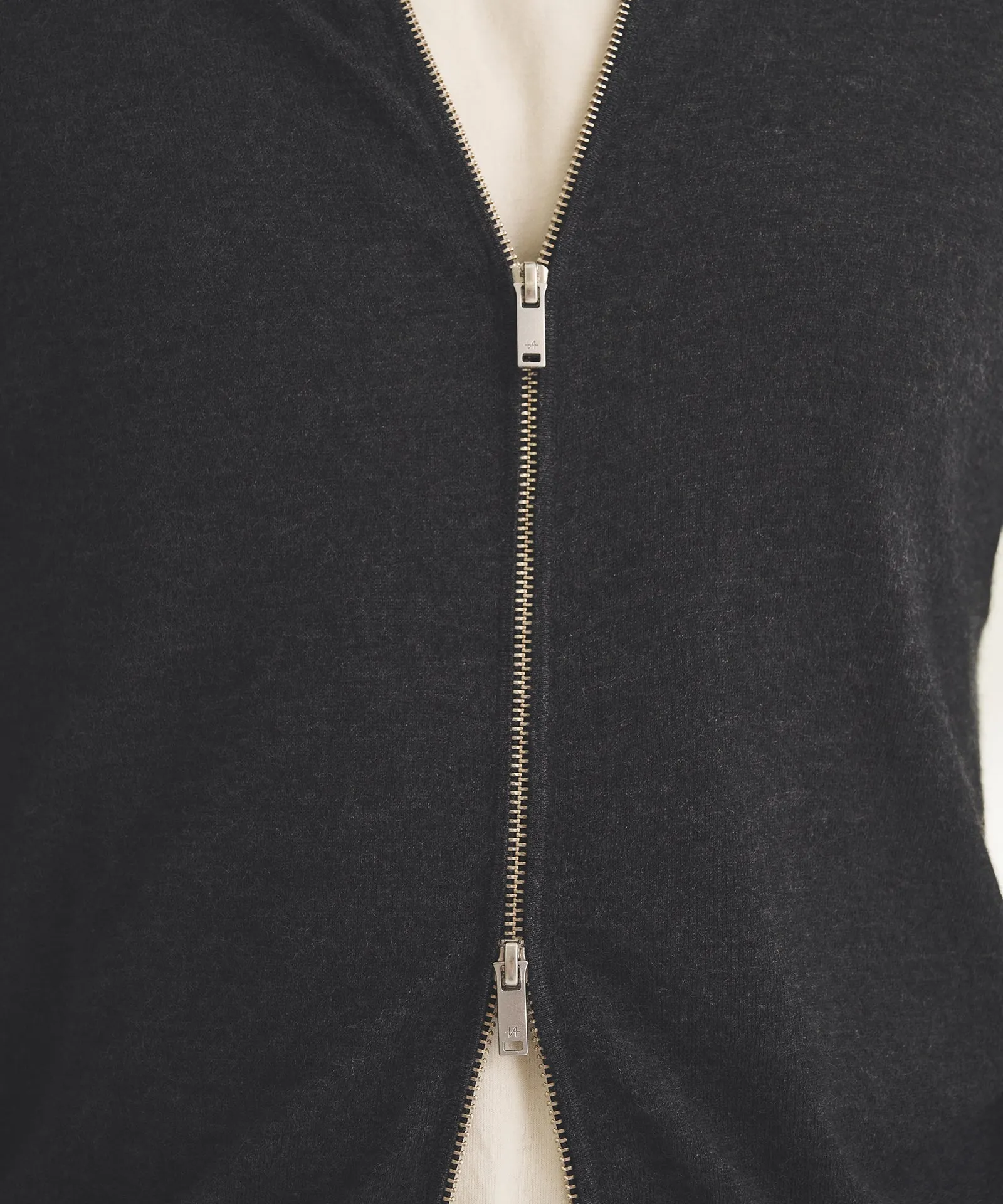 Fancy Cashmere Zip Up