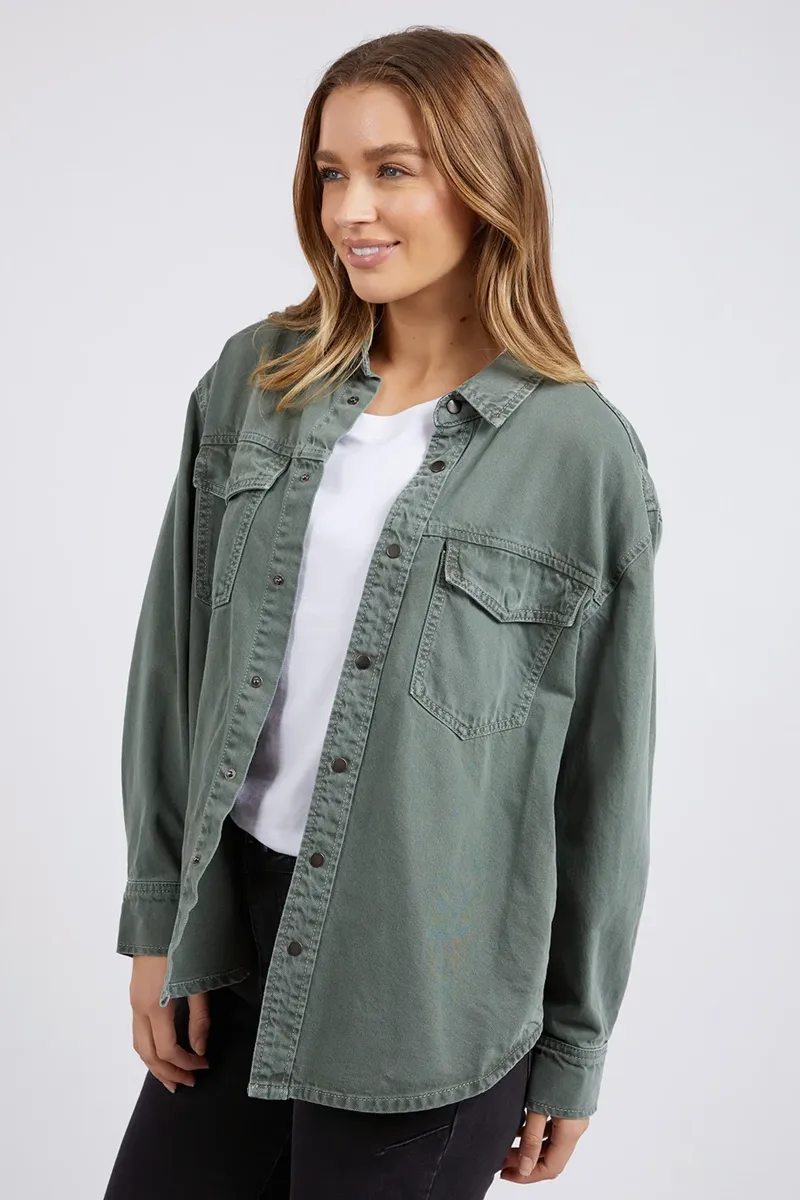 Foxwood - Daisy Overshirt - Sage Green