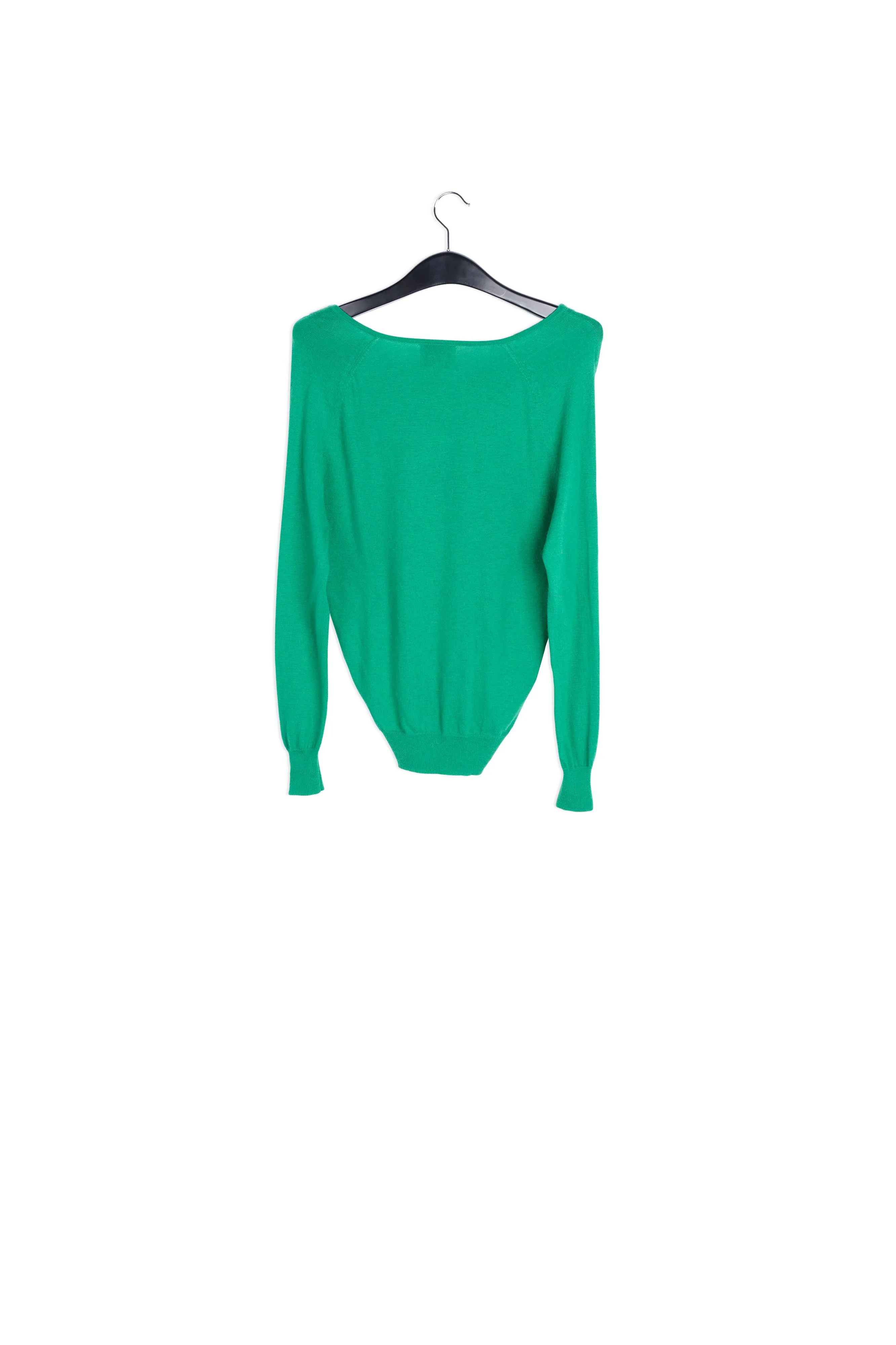 Green cashmere sweater