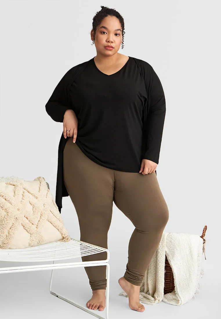 Junnie OUTSTANDINGLY SOFT Basic Leggings - Black