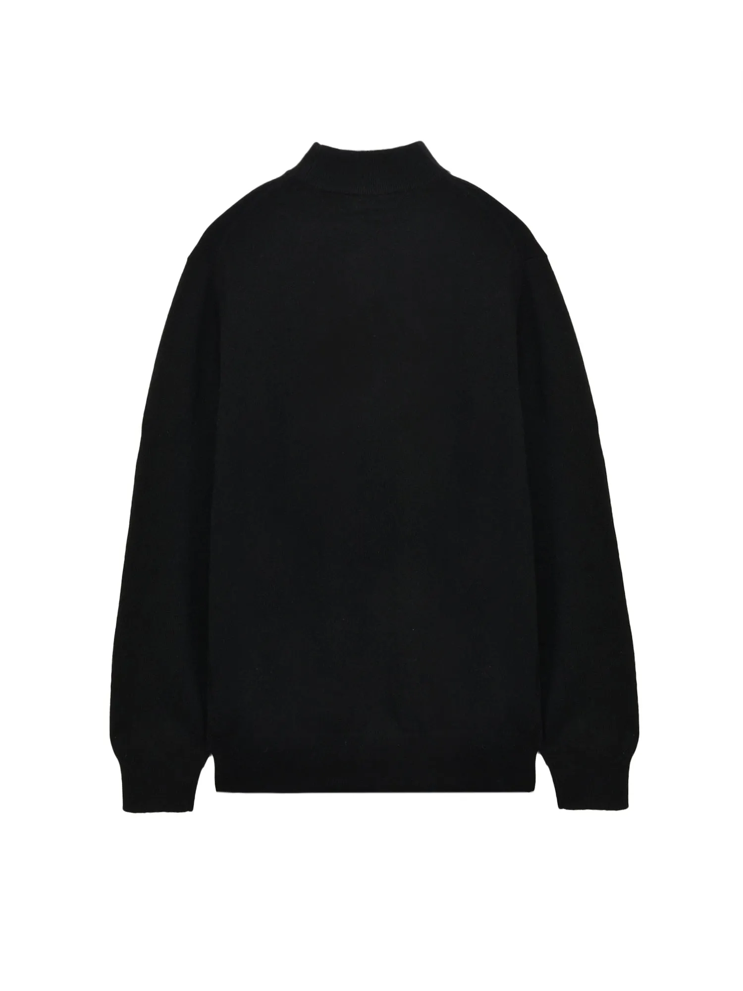 Men Mockneck Sweater_Black