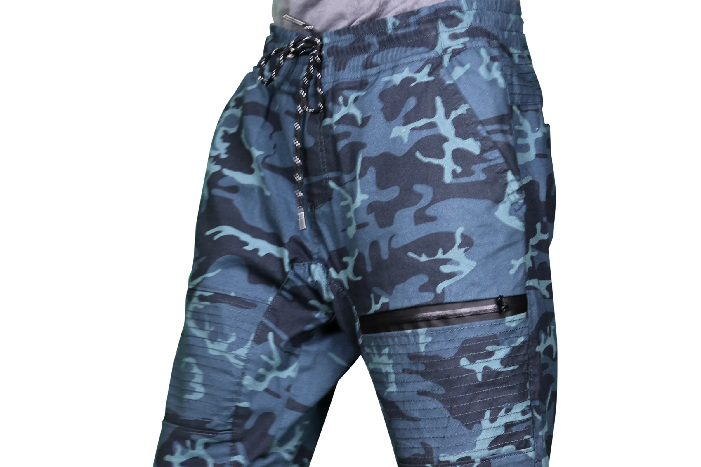 Men’s Stretch Navy Camo Joggers Pants