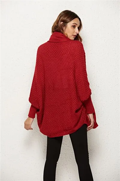 Open Front Batwing Sleeve Cardigan