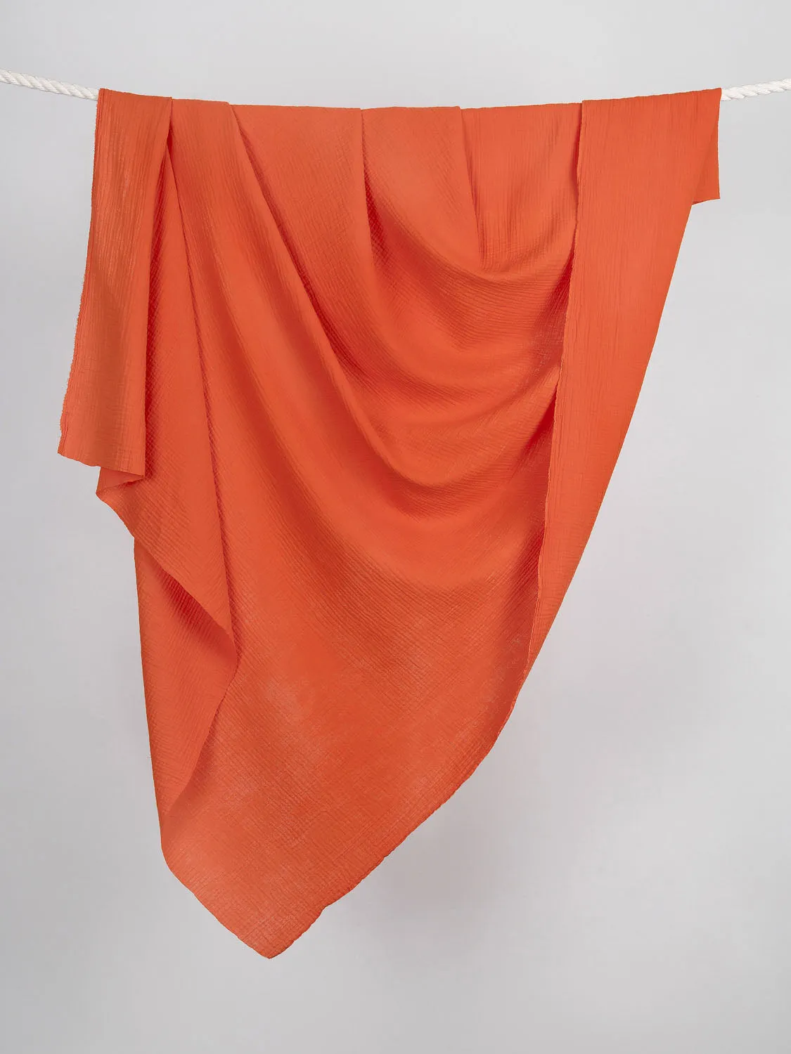 Organic Cotton Double Gauze - Tangerine