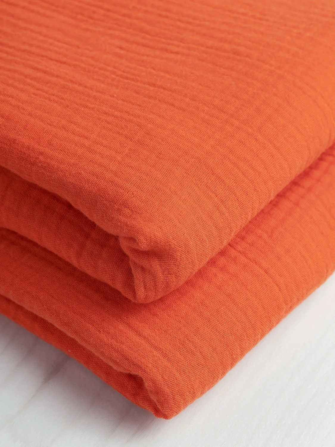 Organic Cotton Double Gauze - Tangerine