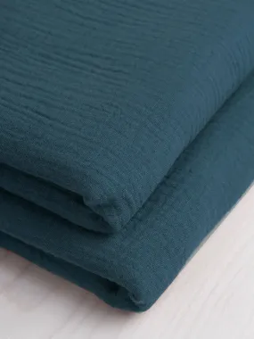 Organic Cotton Double Gauze - Teal - Swatch