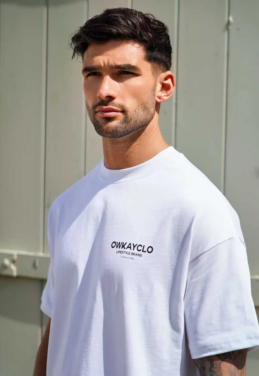 OVERSIZED T-SHIRT BRAND - WHITE