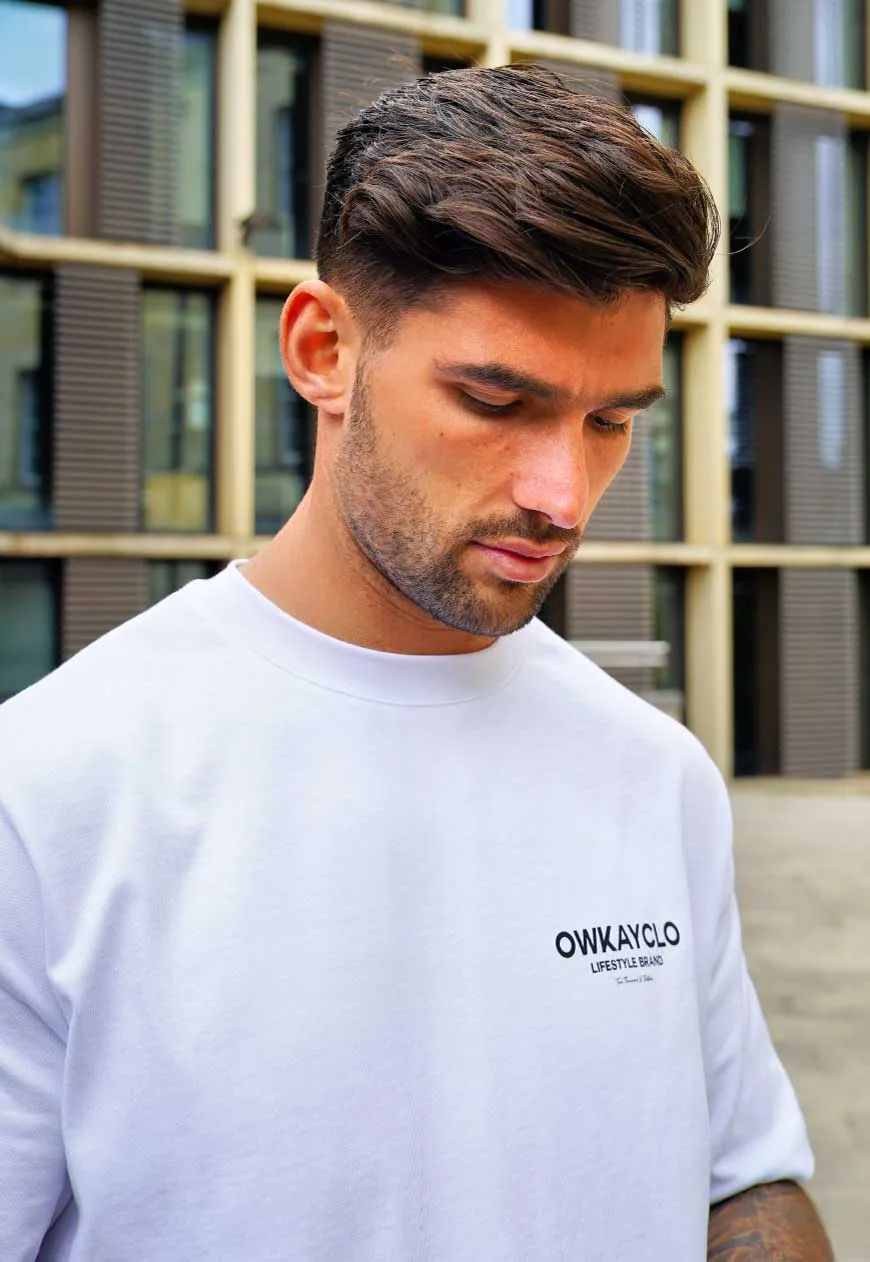 OVERSIZED T-SHIRT BRAND - WHITE