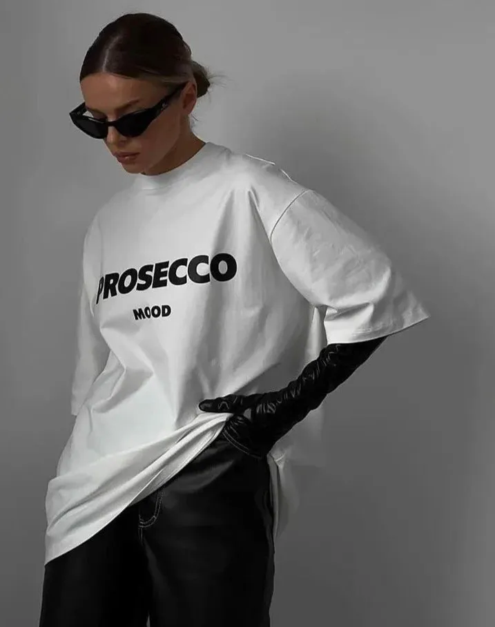 PROSECCO mood ladies oversized tee