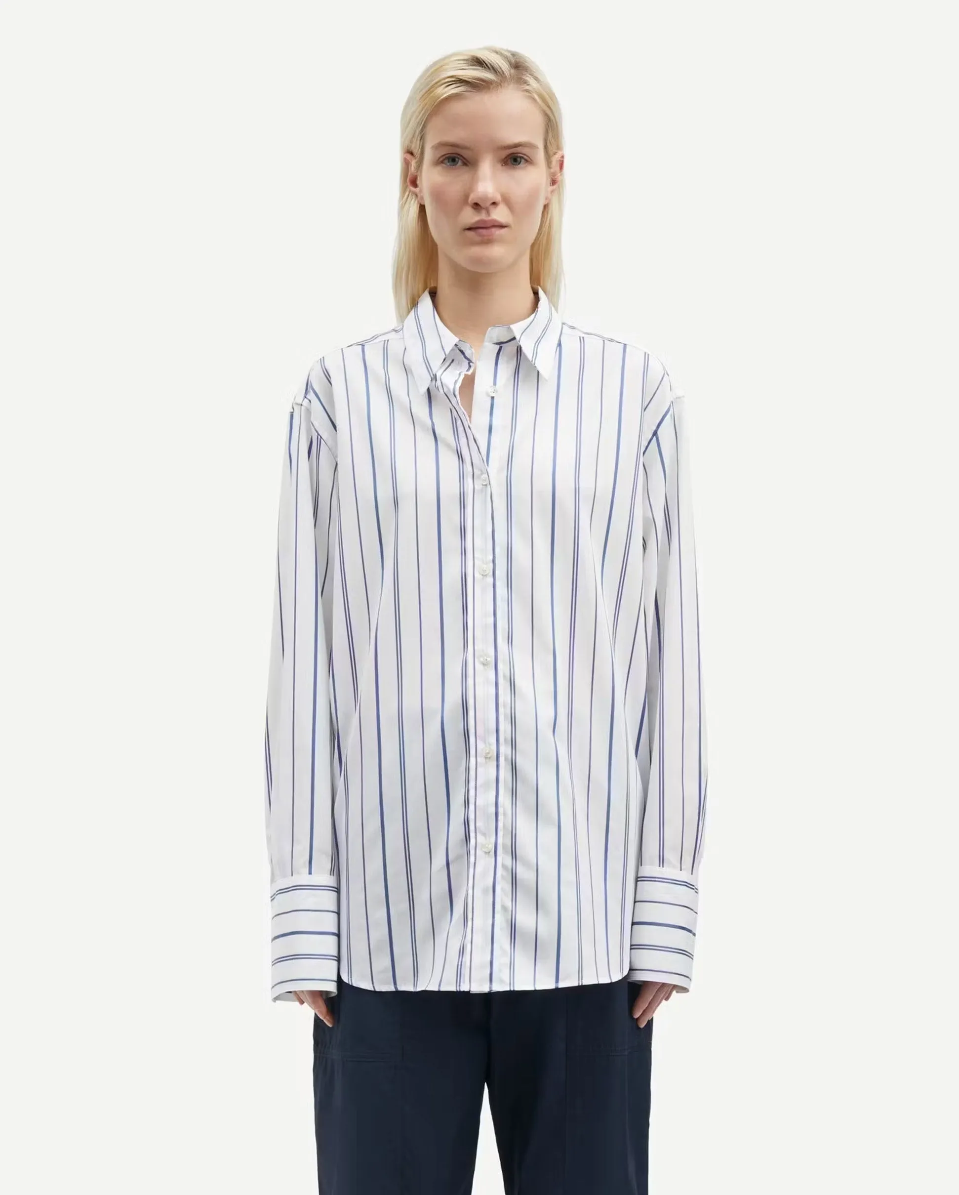 SALOVAS SHIRT 15040 / TRUE NAVY STRIPE