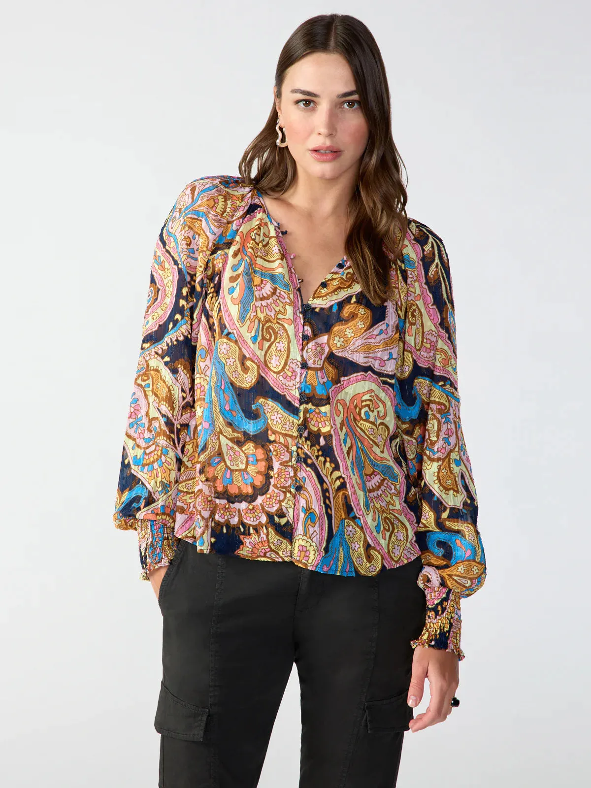 Sanctuary Relaxed Button Blouse | Tapestry