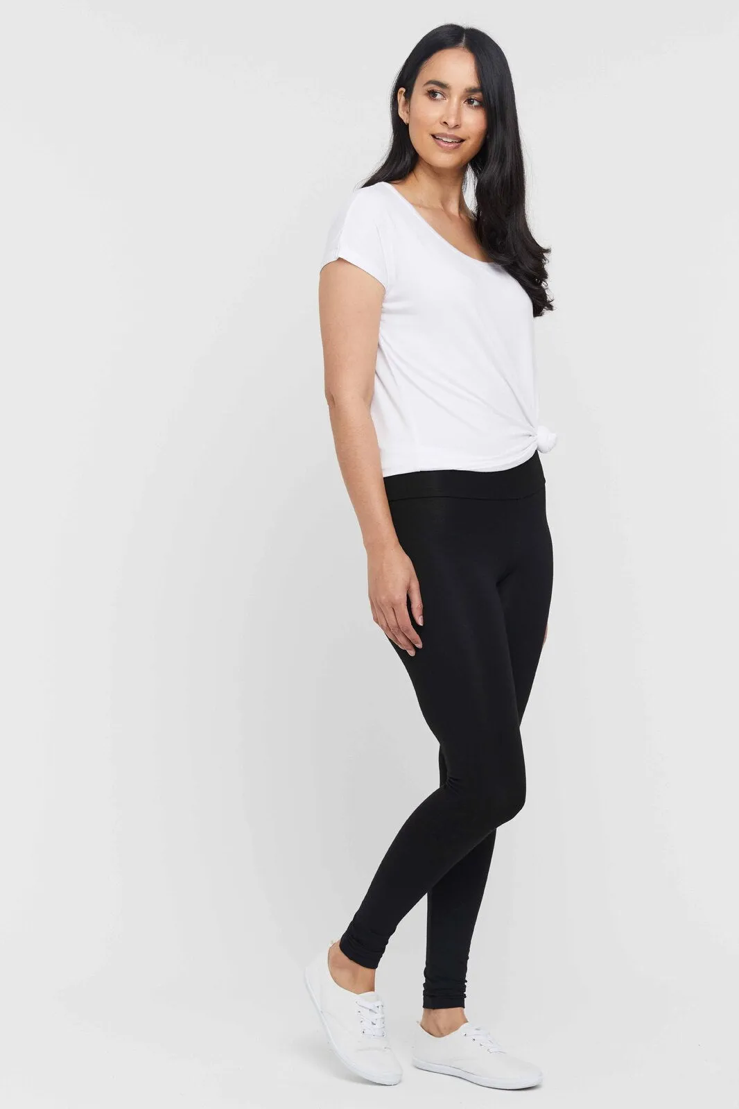 Soft Bamboo Leggings - Black