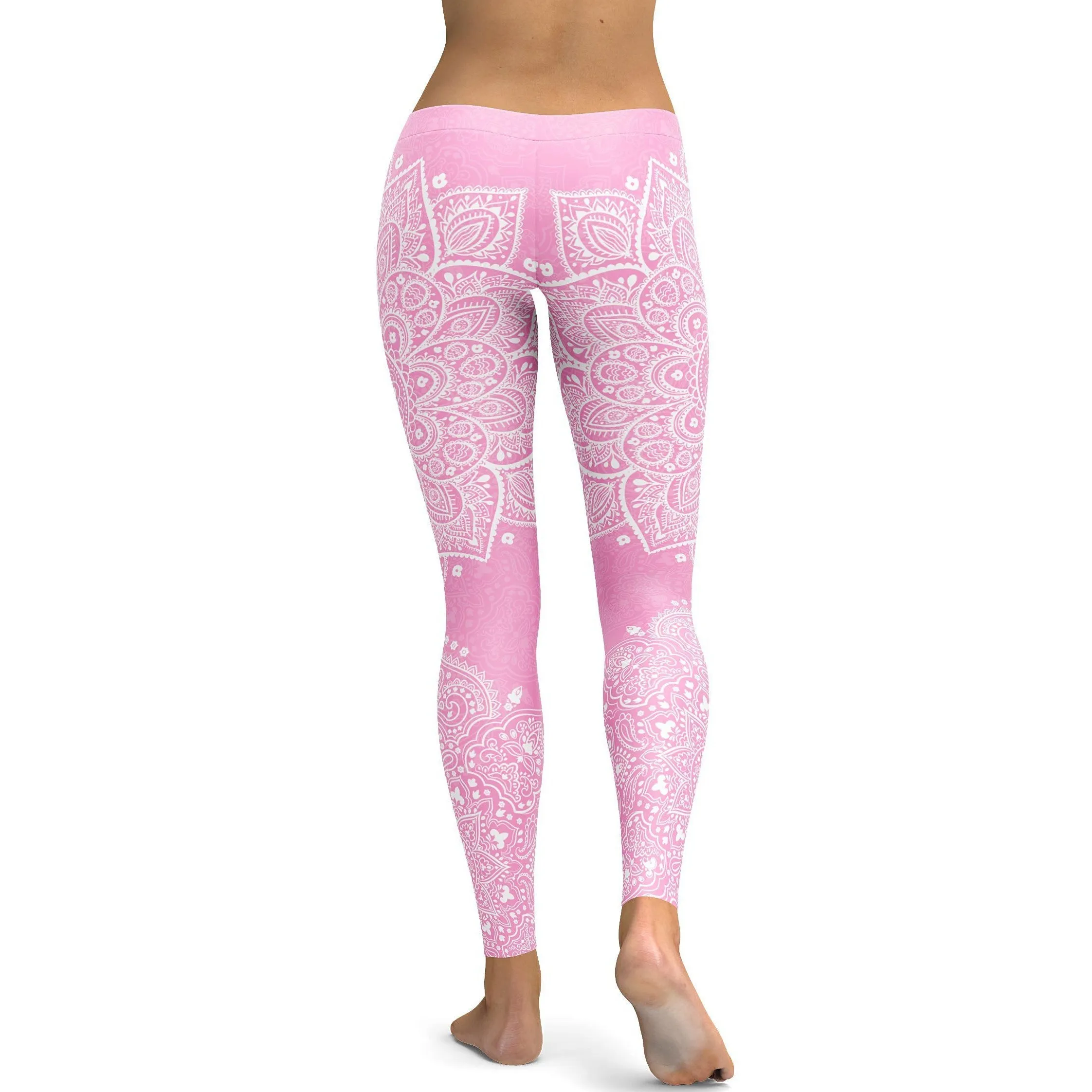 Soft Pink Mandala Leggings