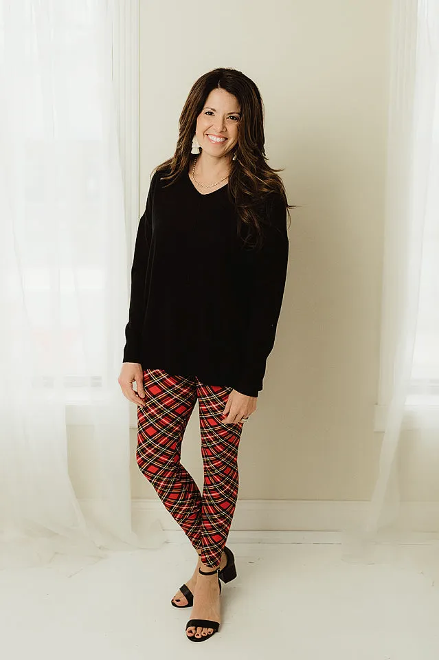 Soft Plaid Leggings