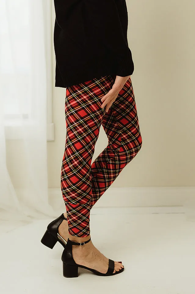 Soft Plaid Leggings