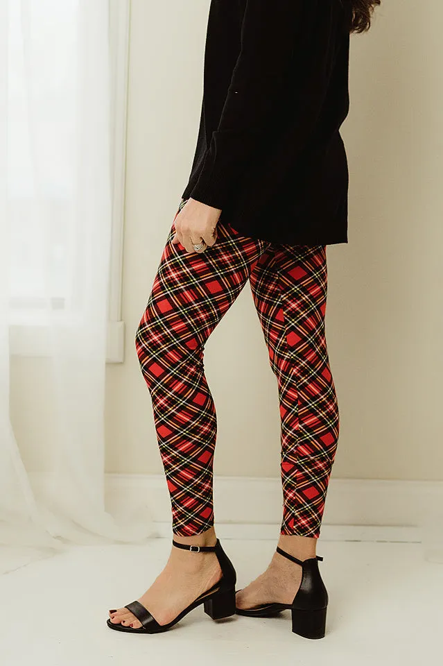 Soft Plaid Leggings