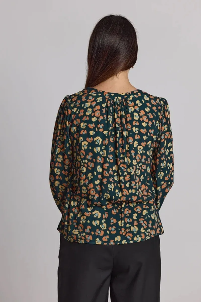 Stella   Gemma - Hudson Blouse - Winter Leopard