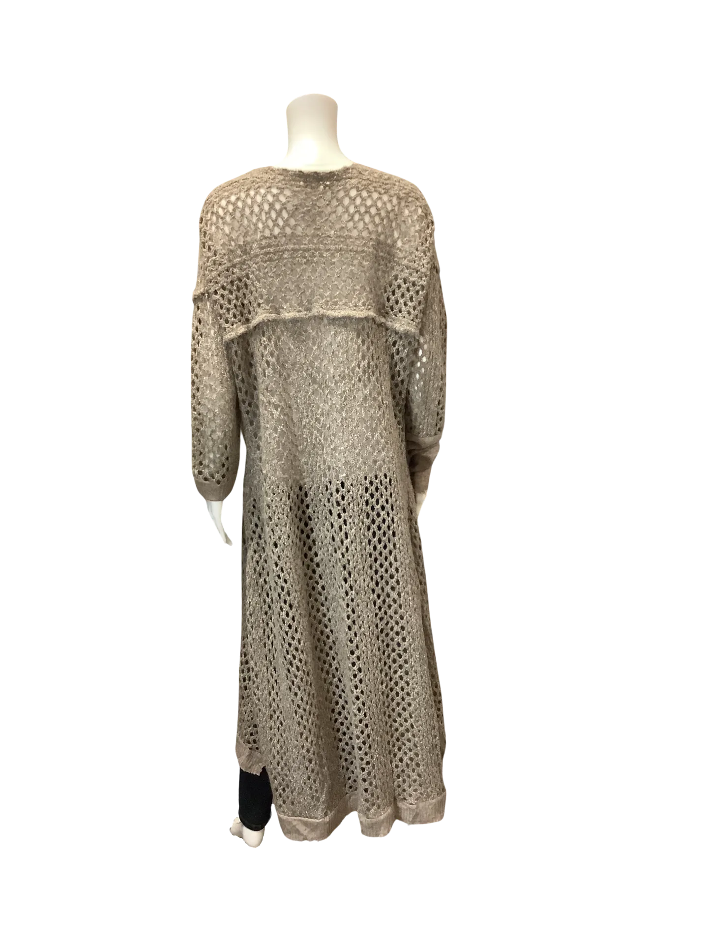 Sundance Women's Sweater Cardigan Tan Knitted Long Size: XL