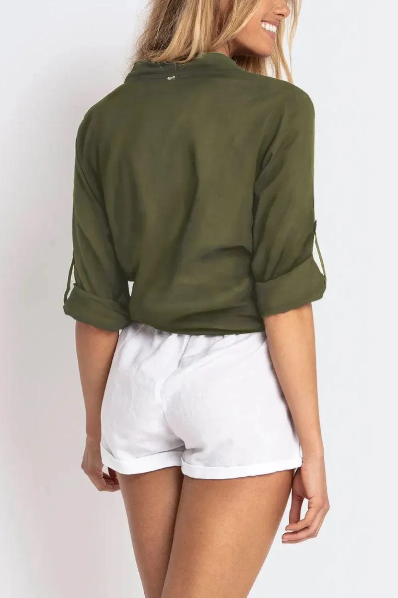 Sunseeker Folklore Resort Slouch Shirt Khaki