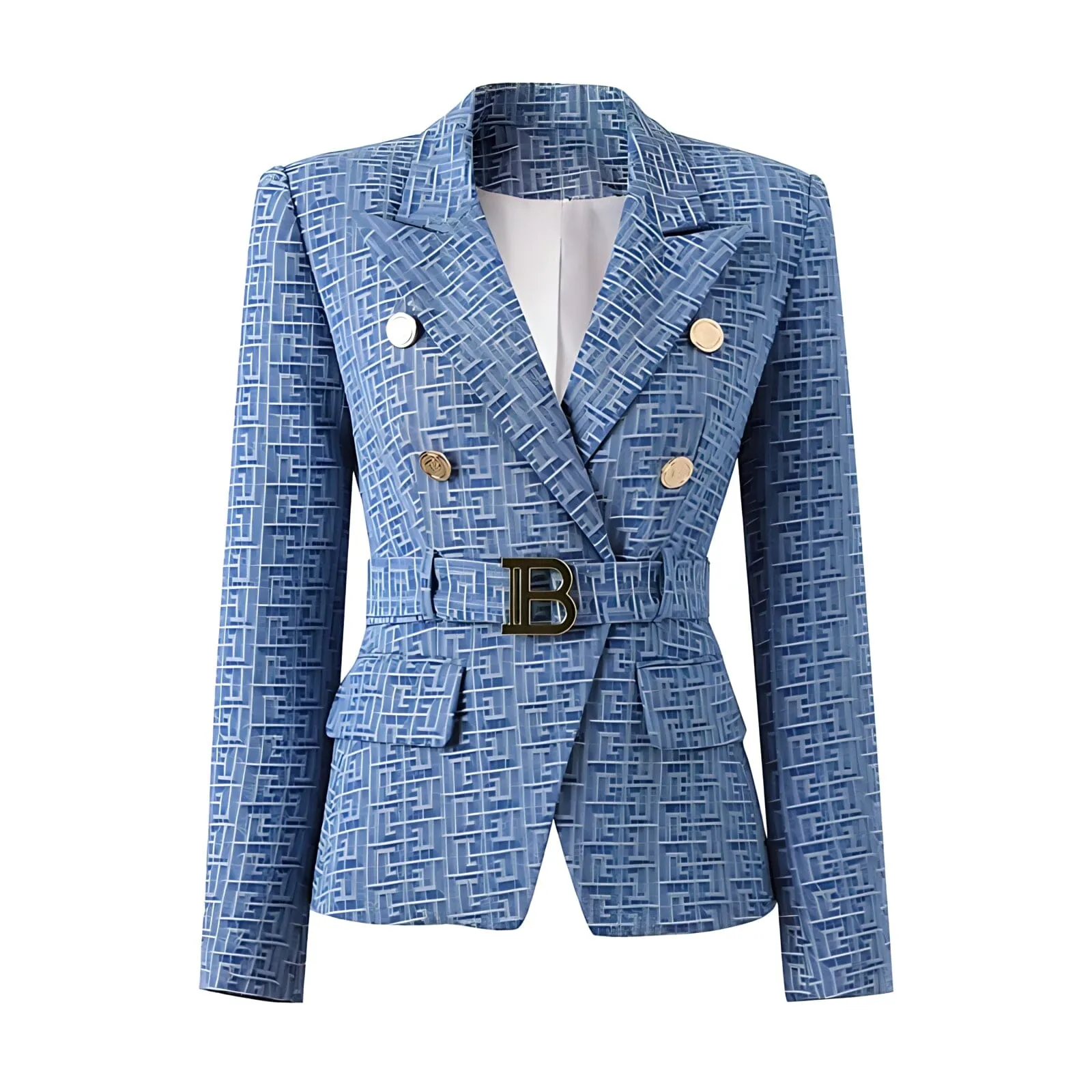 The Teddy Long Sleeve Belted Blazer