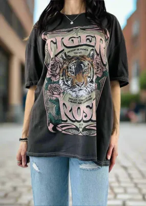 TIGER ROSE DESERT WASH RELAXED TEE