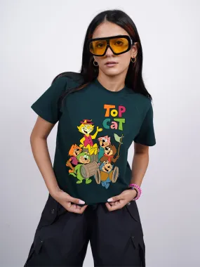 Top Cat : Burger Bae Oversized  Tee For Men and Women