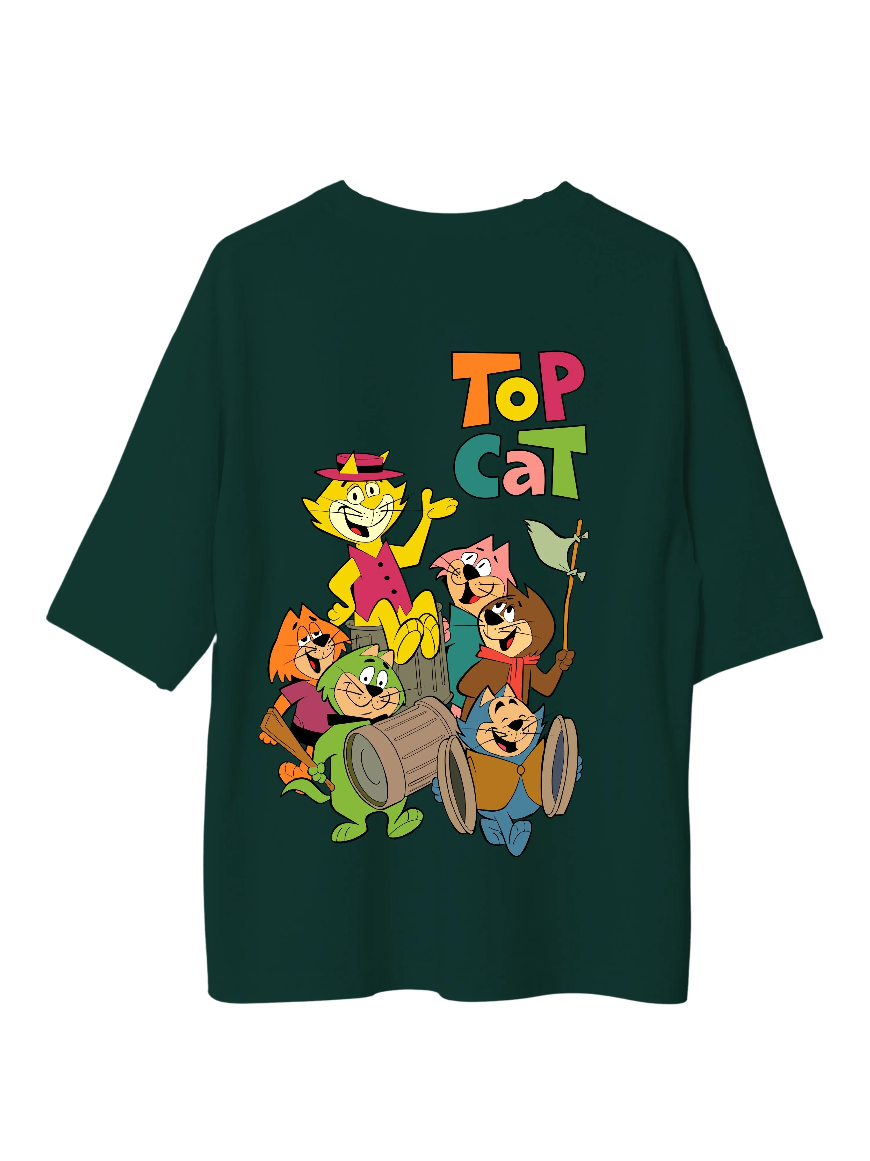 Top Cat : Burger Bae Oversized  Tee For Men and Women