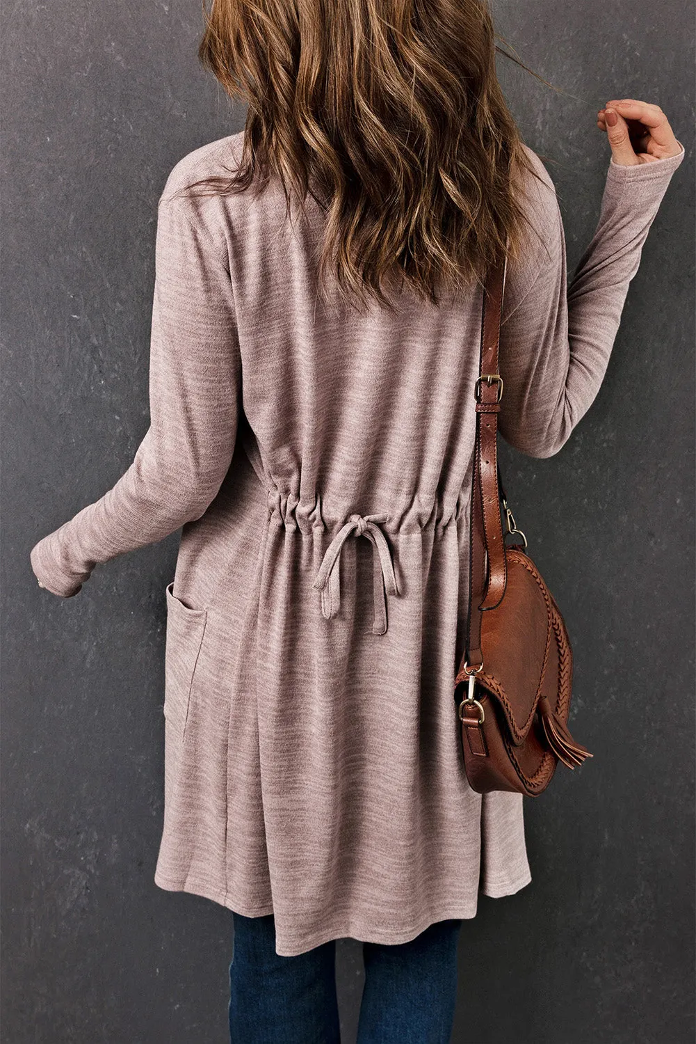 Tunic Back Open Front Cardigan