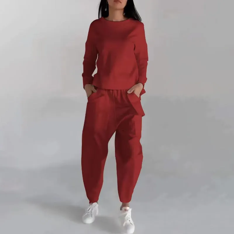 Urban Slit Sweatshirt & Loose Trousers Set