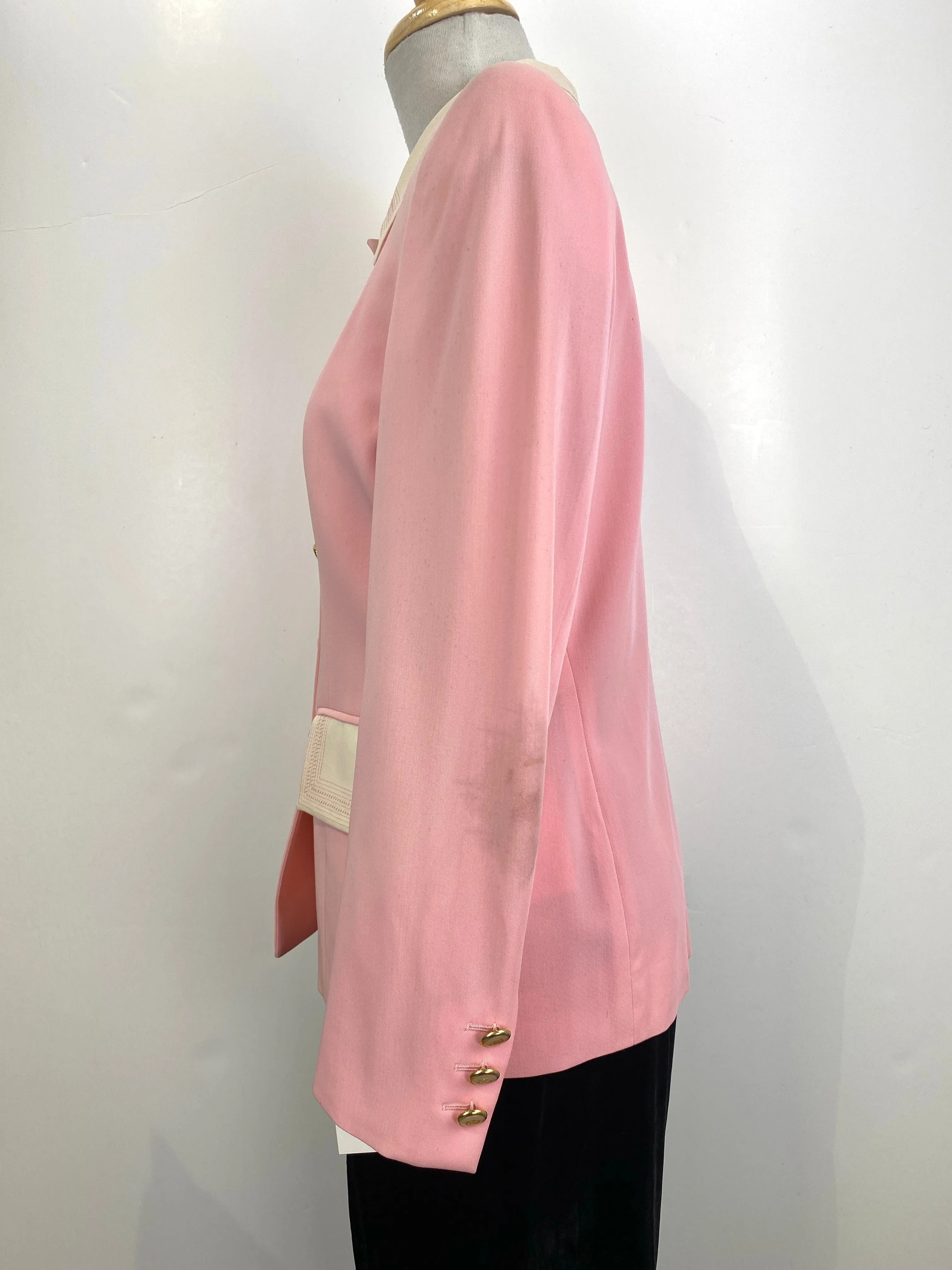 Vintage 1990s Pink/Cream Escada Blazer, Medium