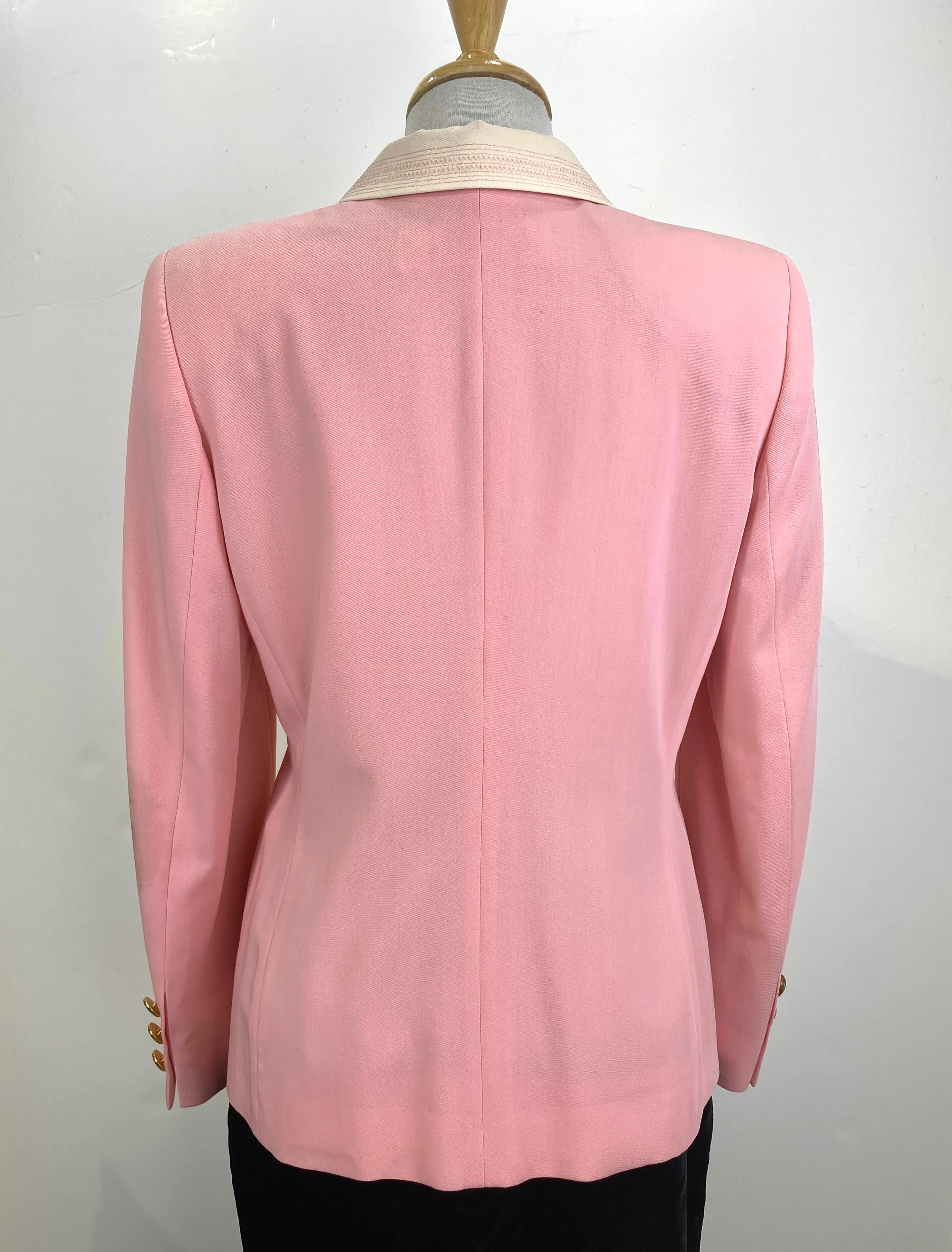 Vintage 1990s Pink/Cream Escada Blazer, Medium