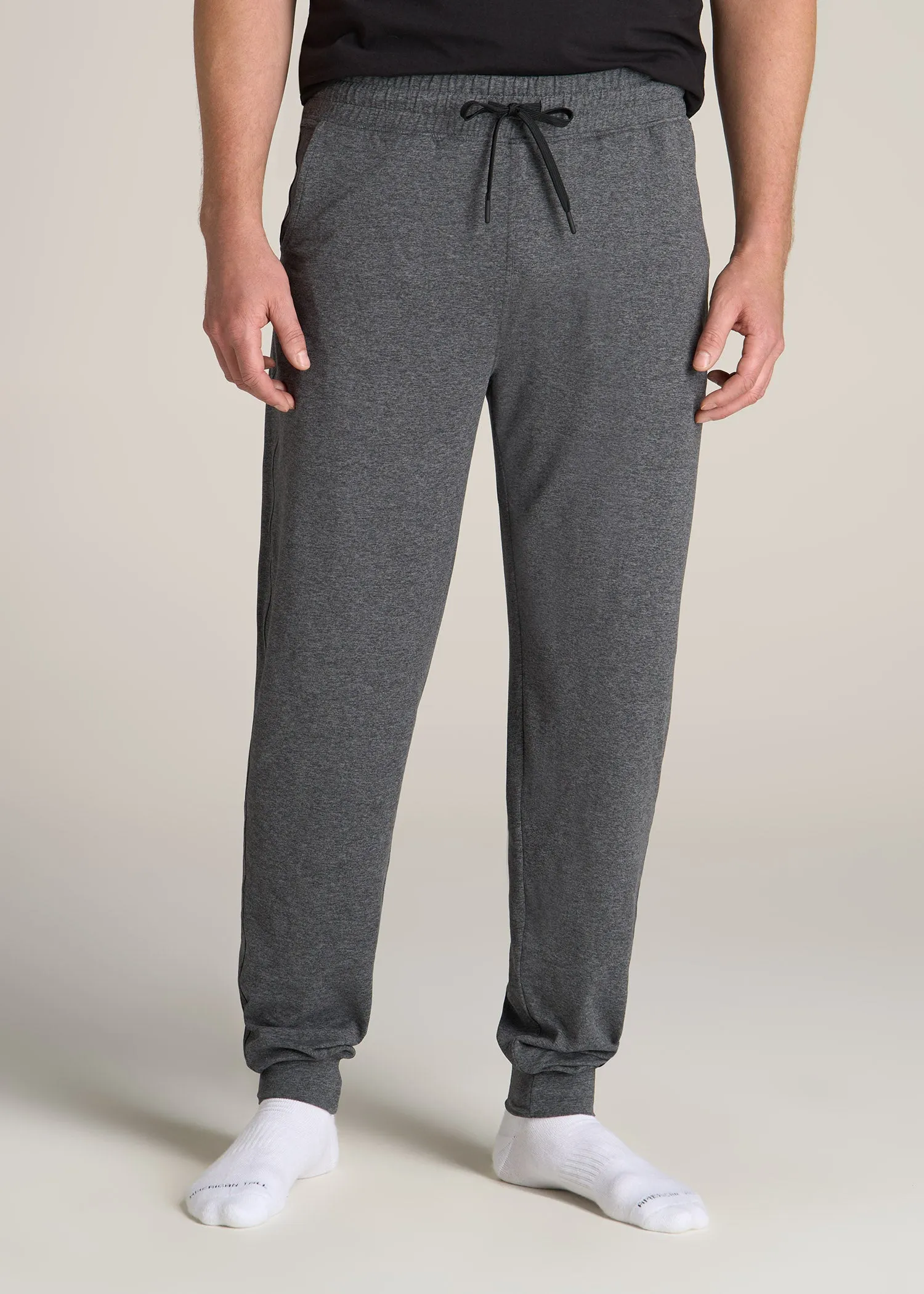 Weekender Stretch Lounge Joggers for Tall Men in Charcoal Mix