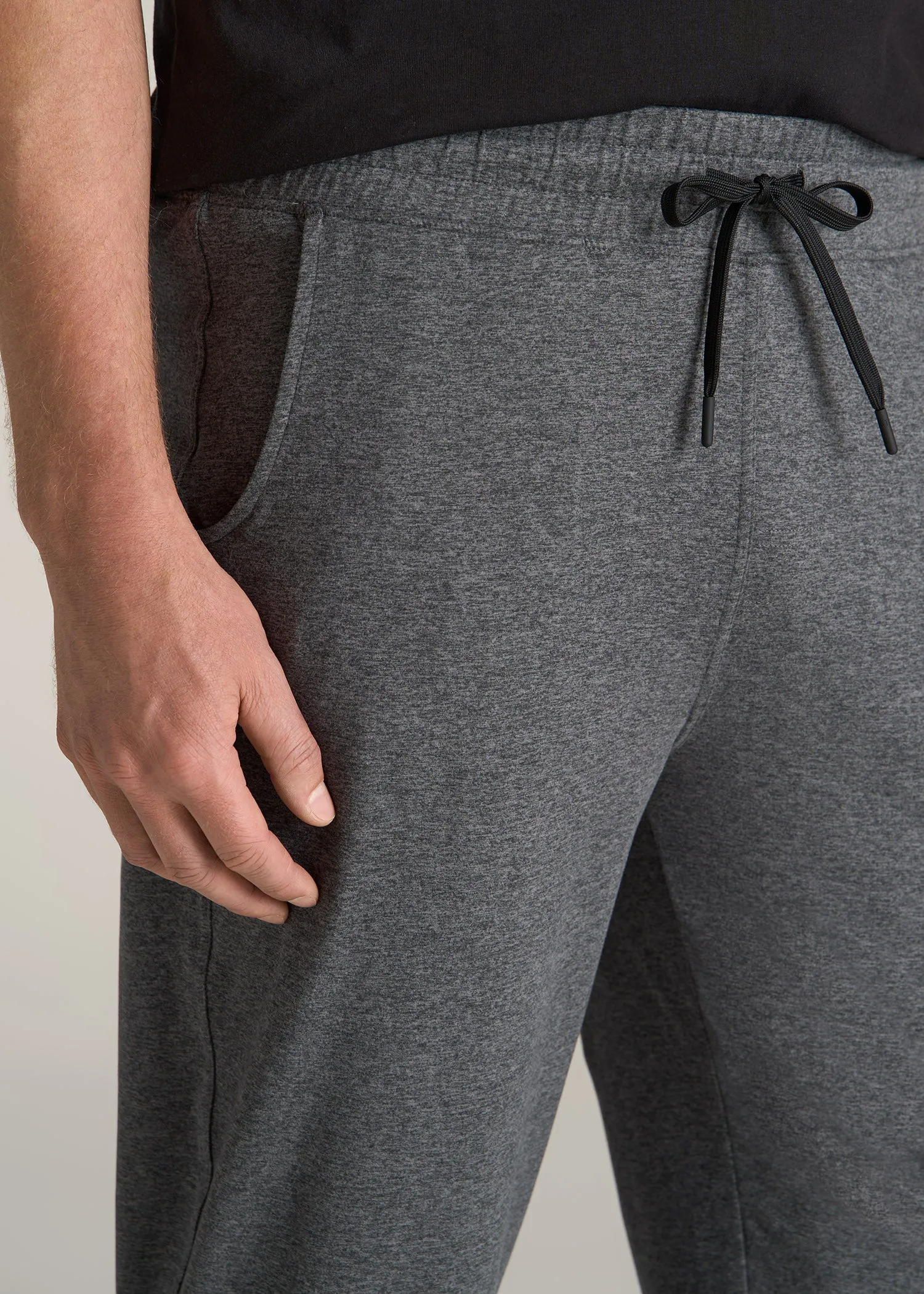 Weekender Stretch Lounge Joggers for Tall Men in Charcoal Mix