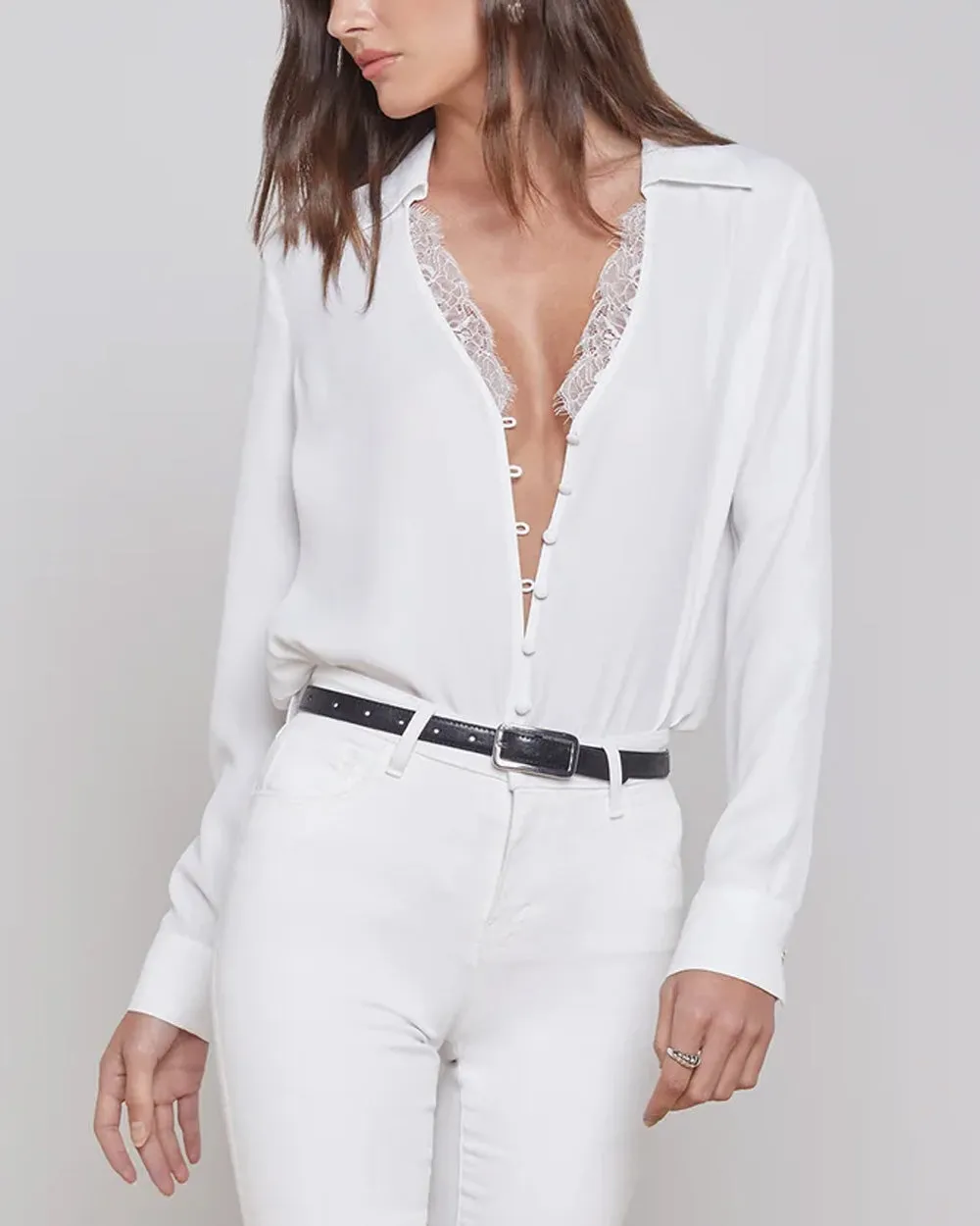 White Lace Kori Blouse