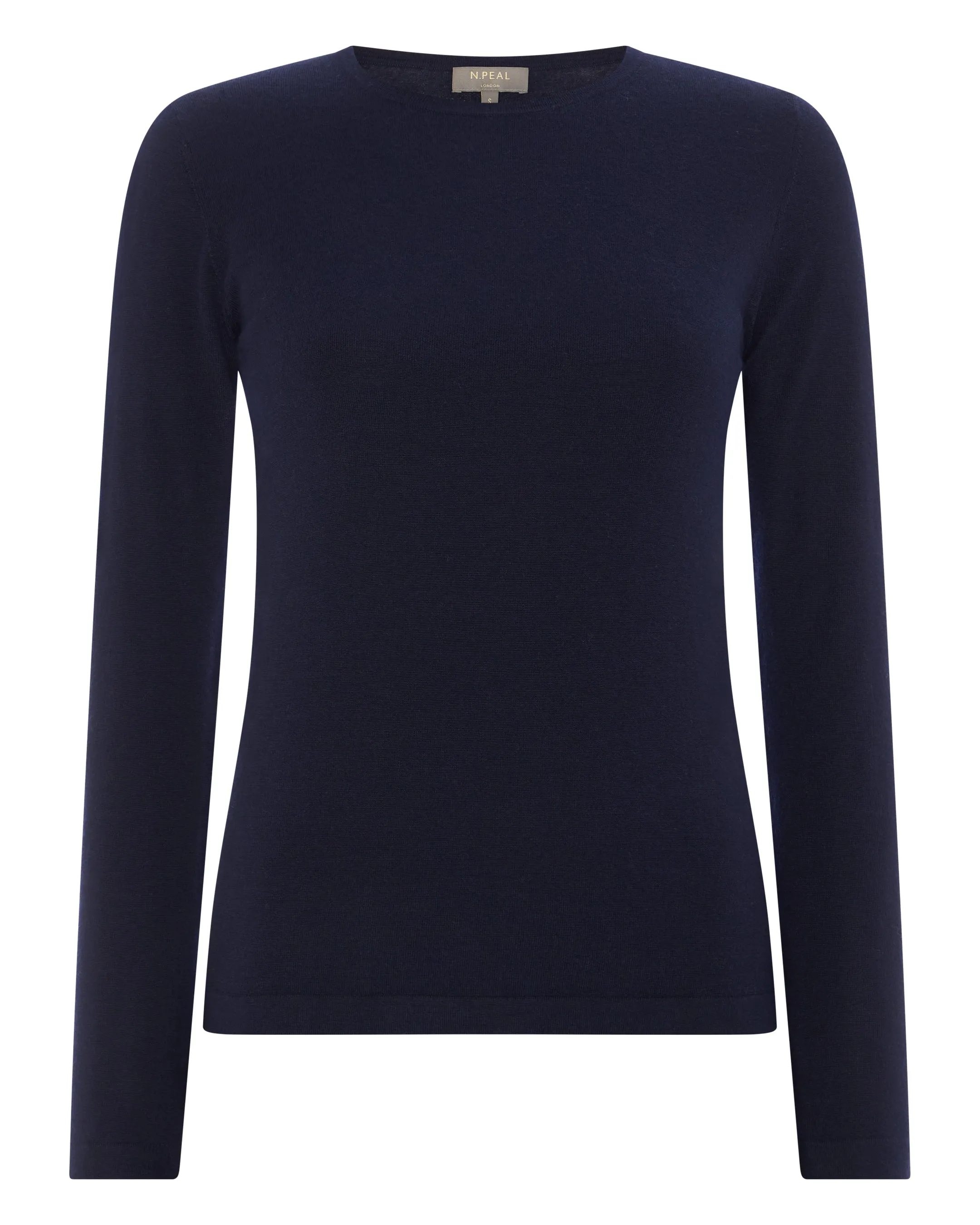 Women's Eden Superfine Cashmere Round Neck Top Navy Blue