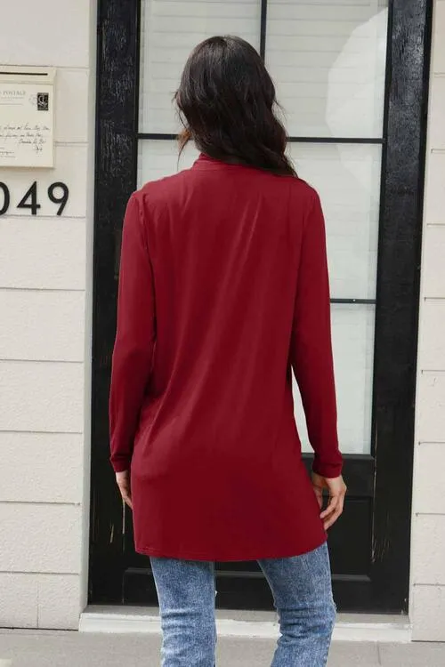 Women's Open Front Cardigan with Pockets